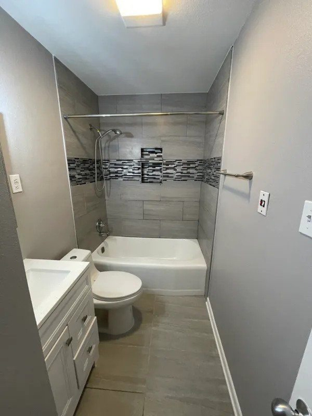 Remodeled bathroom, Houston, TX