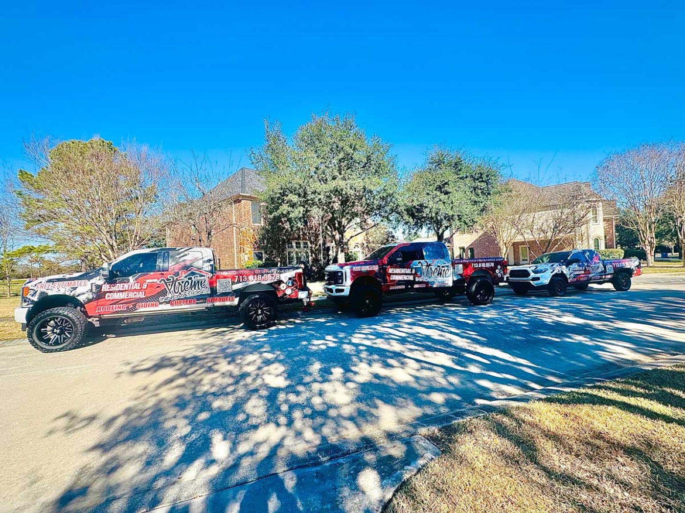Residential roof replacement in progress, Houston, TX